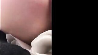 Nice butt shitting closeup