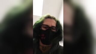 Lovely amateur mature lady and hot poop show