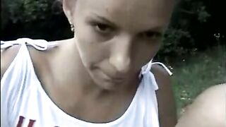 Tight shaved pussy teen girl poops