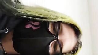 Mature horny blonde lady dropping hot shit