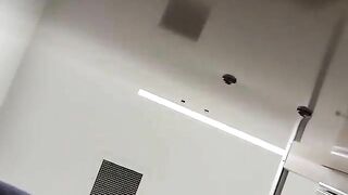 Mature horny blonde lady dropping hot shit