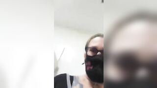 Nicely tattooed ass lady shits