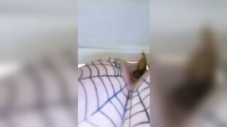 Amazing mature ass and closeup poop