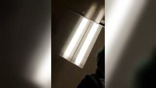 Girl spreads her ass in a fishnet stocking