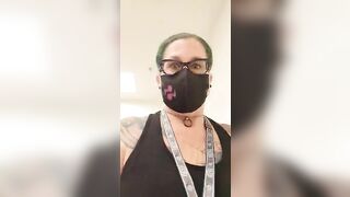 Chubby mature lady poops