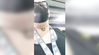 Slutty nerdy milf and hot poop show