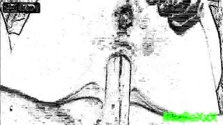 Deepthroating and riding dildo