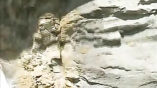 Cute smooth ass girl poops nicely