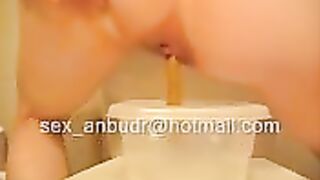 Cheeky yellow load in the plastic bowl