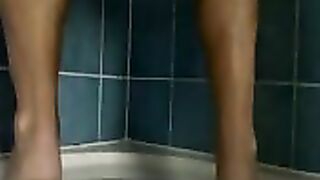 Wife dropping shit in the shower