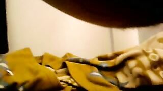 Heavy shit on the bed sheet