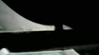 shitting on newspaper in the dark