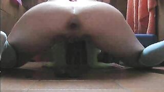 Sweet sticky poop in doggy style