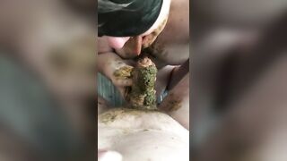 Tasty scat blowjob