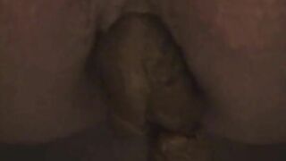 Chubby ass lady and juicy hard poop