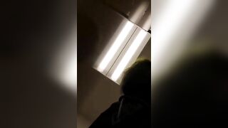 POV hard poop closeup