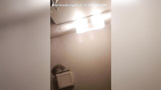 Gorgeous bbw lady shitting at home