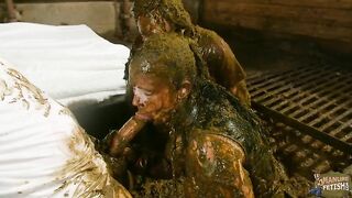 Bettys gangbang in hard cowshit