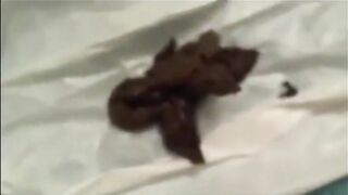 Brunette shitting lovely in doggy style