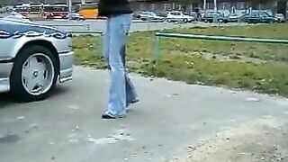 Dany messy jeans poop and piss