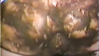 Girl anal masturbation with dildo and smearing