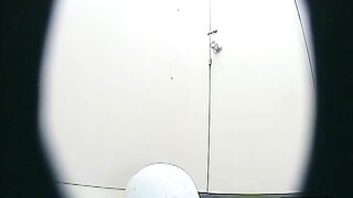 Young Japanese hairy girl caught pooping