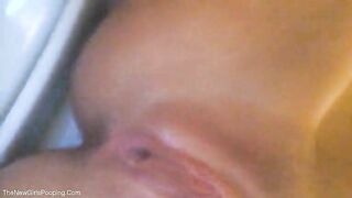 Haley Shits on the Toilet