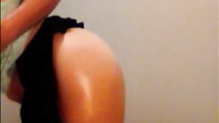 Dildoing anus and shitting twice