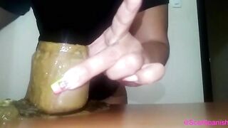 Fill the jar from shit