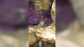 Wife covered in shit taking rough pounding