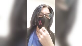 Mature naughty lady pooping