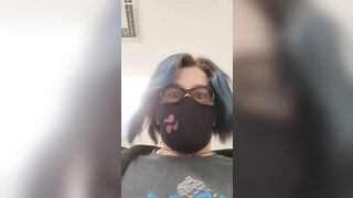 Mature horny lady and hard pooping