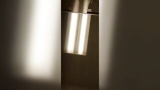 Closeup of cute milf pooping