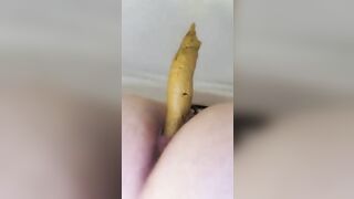 Sticky poop from cute ass