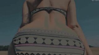 Lovely hot ass babe drops shit
