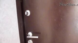 Plate with creamy poo