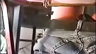 Tattooed ass mature horny lady pooping