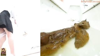 Sticky Japanese babes and sticky poop