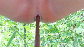Lovely asshole and garden poop
