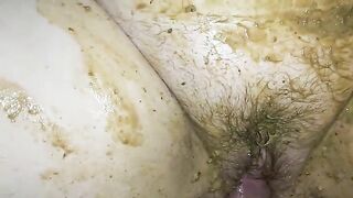 Mature bbw lady enjoying scat hardcore fuck
