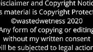 Lady taking out long poop train