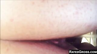 Curvy mature lady poops