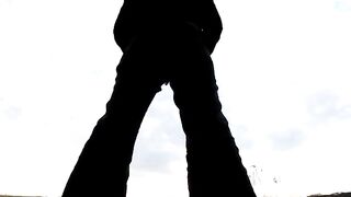 Massive hard turd on the grass