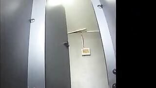 Lovely ass girl poops hard on the floor at home