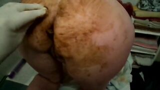 Spanking and smearing on that big booty