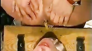 Slave girl and hot poop