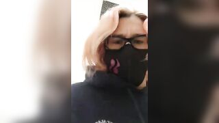 Mature milf poops hard