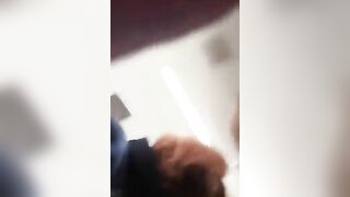 Mature milf poops hard