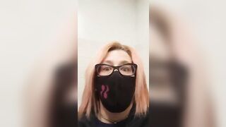 Nerdy mature lady and sexy poop