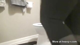 Hot Russian girl smearing shit on her face